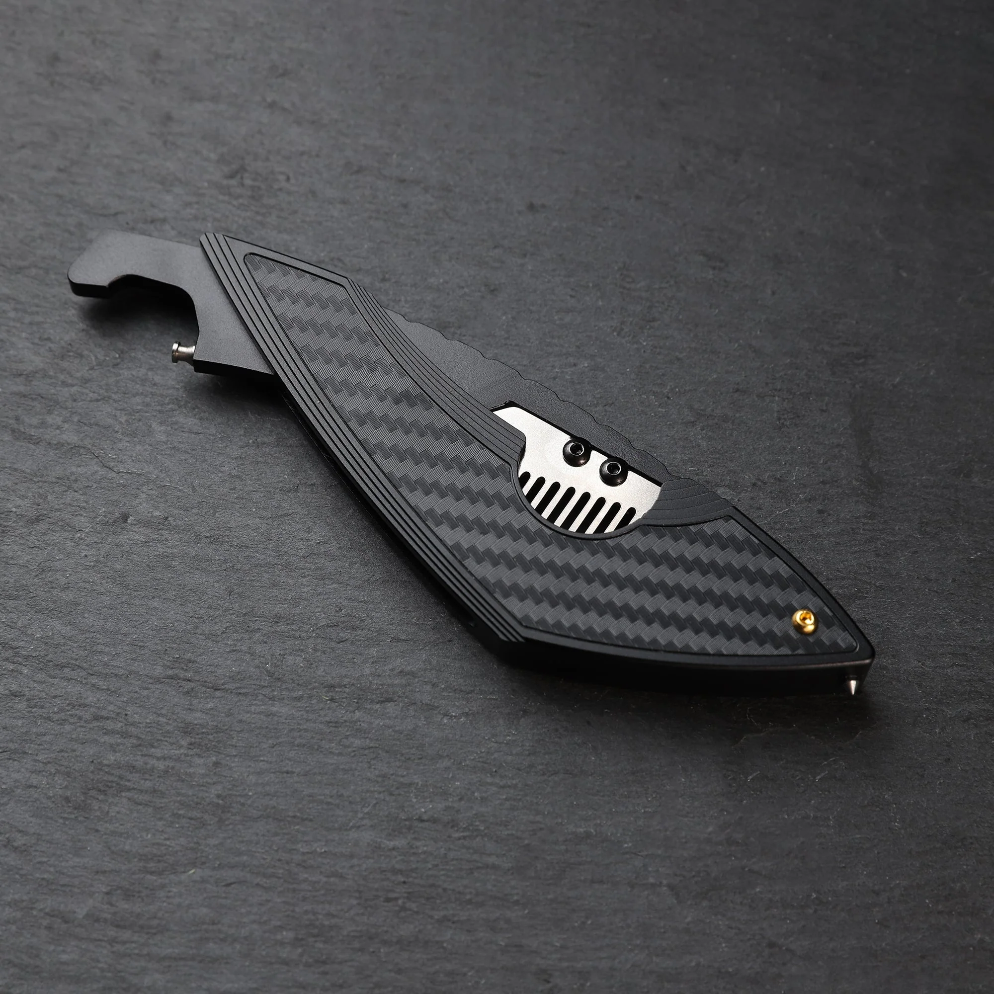 Comb: Stinger Topographic Comb, Hair Comb, Beard Comb, Grooming Comb, EDC - Image 2