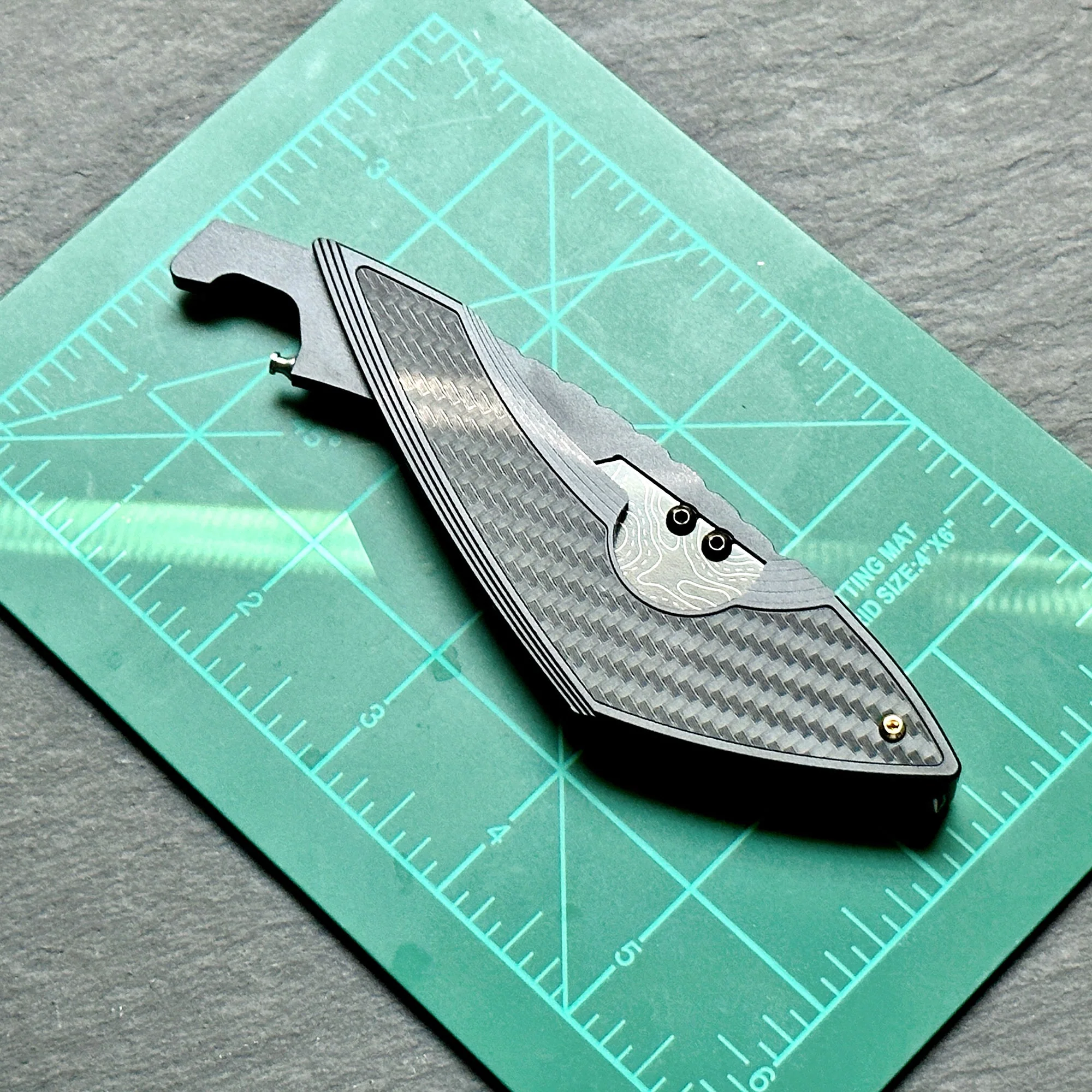 Comb: Stinger Topographic Comb, Hair Comb, Beard Comb, Grooming Comb, EDC - Image 4