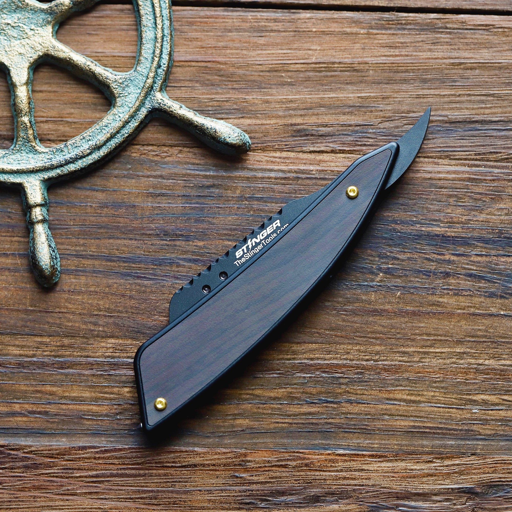 Comb: Stinger Vintage Straight Razor Style Comb, Hair Comb, Beard Comb, Grooming Comb, EDC - Image 6