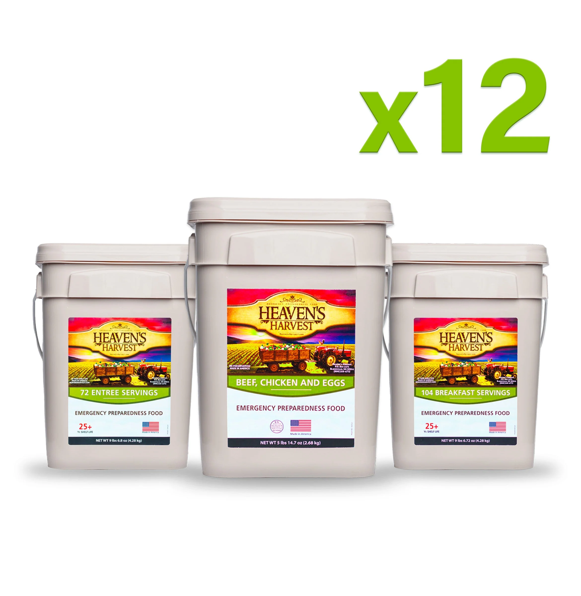 Combo Kit - Breakfast, Entree + Protein - 1 Person 1 Month - 308 Servings - Emergency Survival Food Kit - Image 13