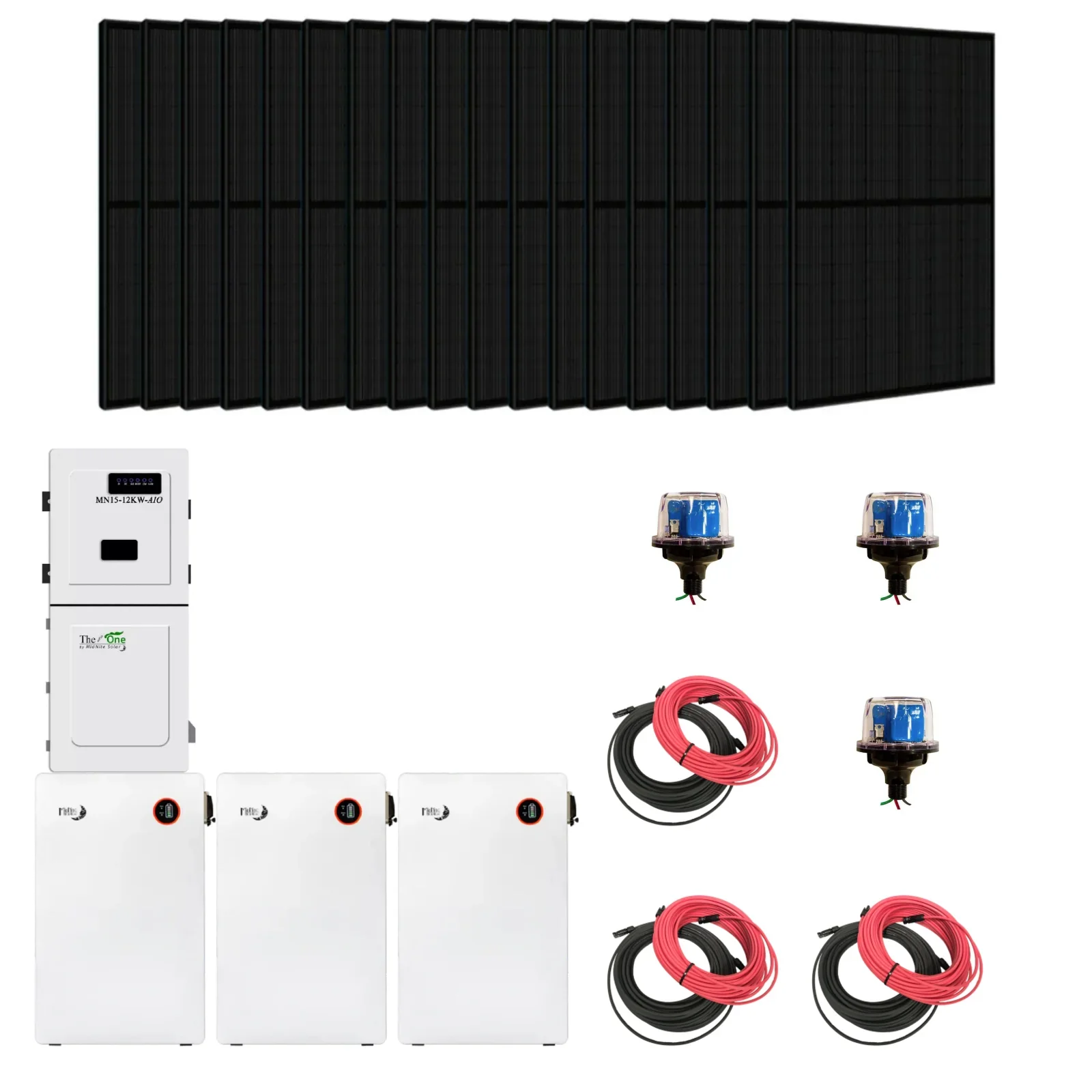 Complete MidNite Power Hybrid Solar Kit | TheOne 11.4kW Split Phase Inverter | 16.1kWh 48V All Weather LiFePO4 Battery | 14.2kW+ PV - Image 5