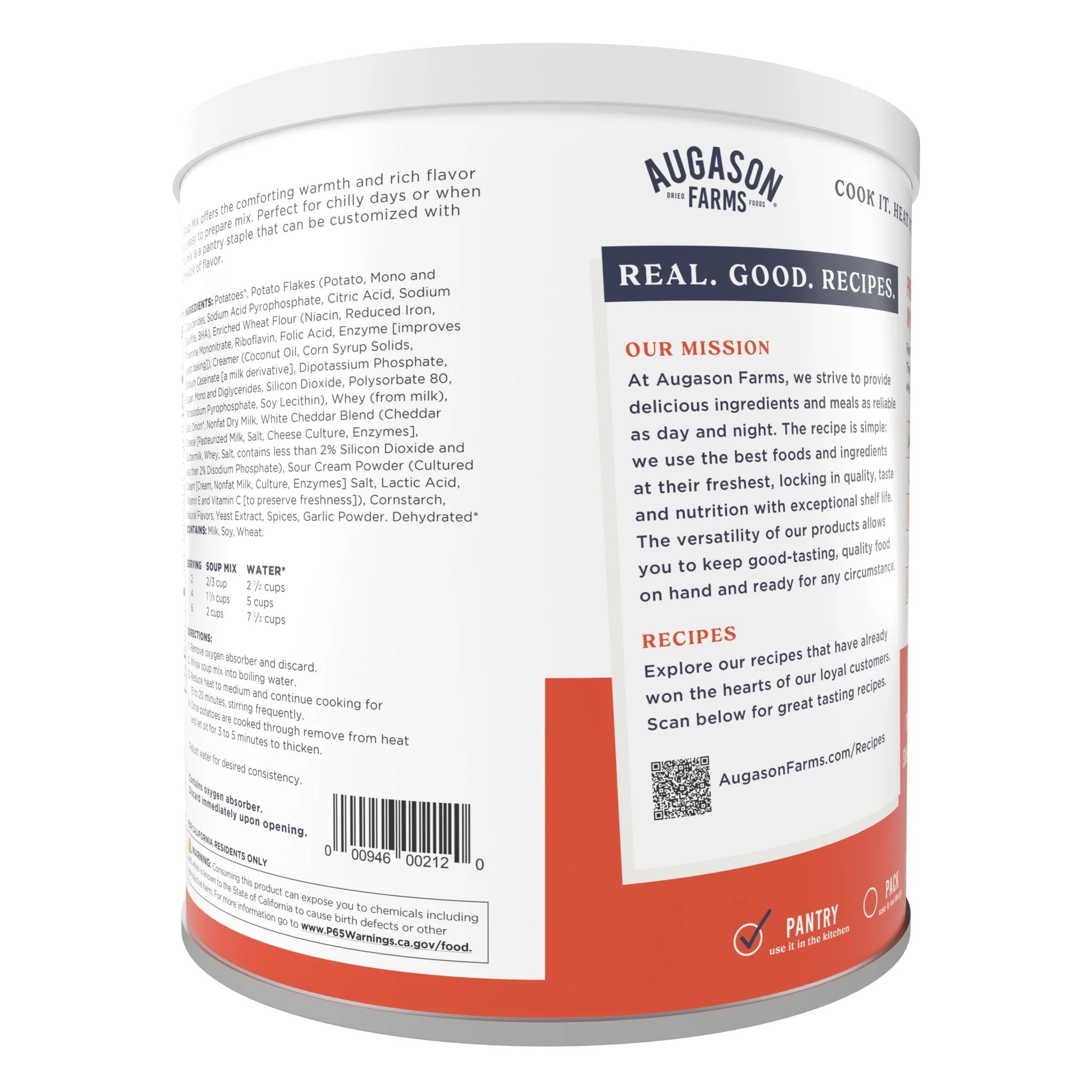 Creamy Potato Soup Mix Can, 36 Servings - Image 2
