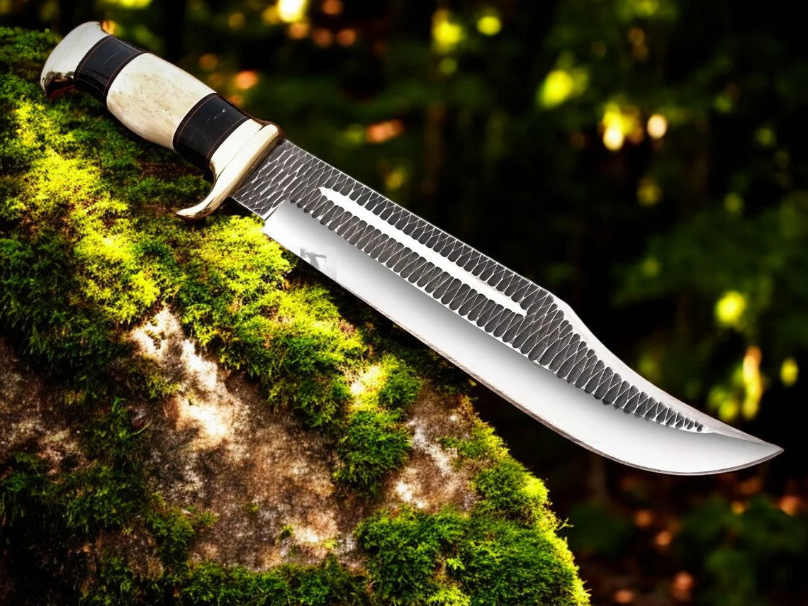 Crocodile Dundee Bowie – 16" D2 Forged Steel with Leather Sheath - Image 2