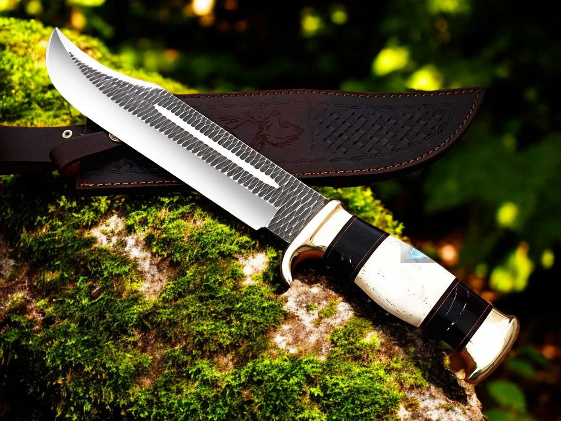 Crocodile Dundee Bowie – 16" D2 Forged Steel with Leather Sheath - Image 4