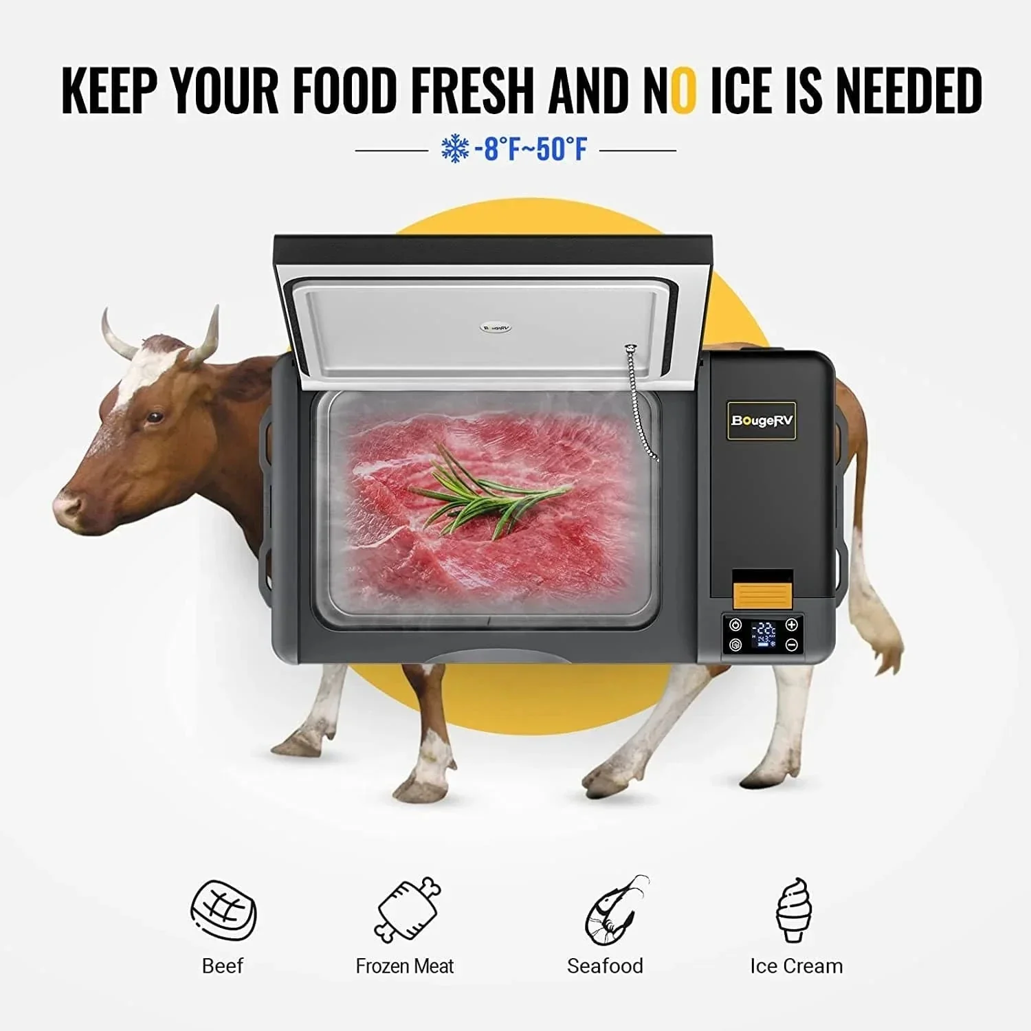 CRPRO30 30 Quart 12V Portable Car Fridge Kit - Image 4