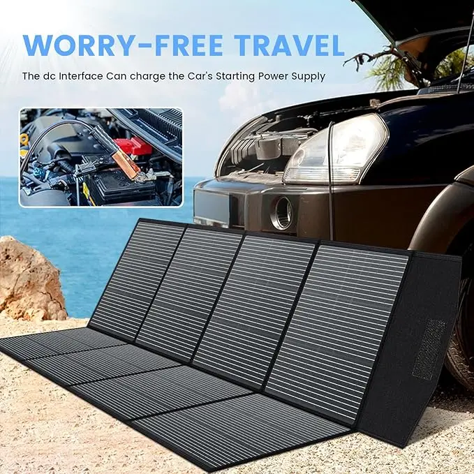 Ctolity 400W Foldable Solar Panel Kit 100W 200W Generator Camping IP65 Waterproof - Image 4