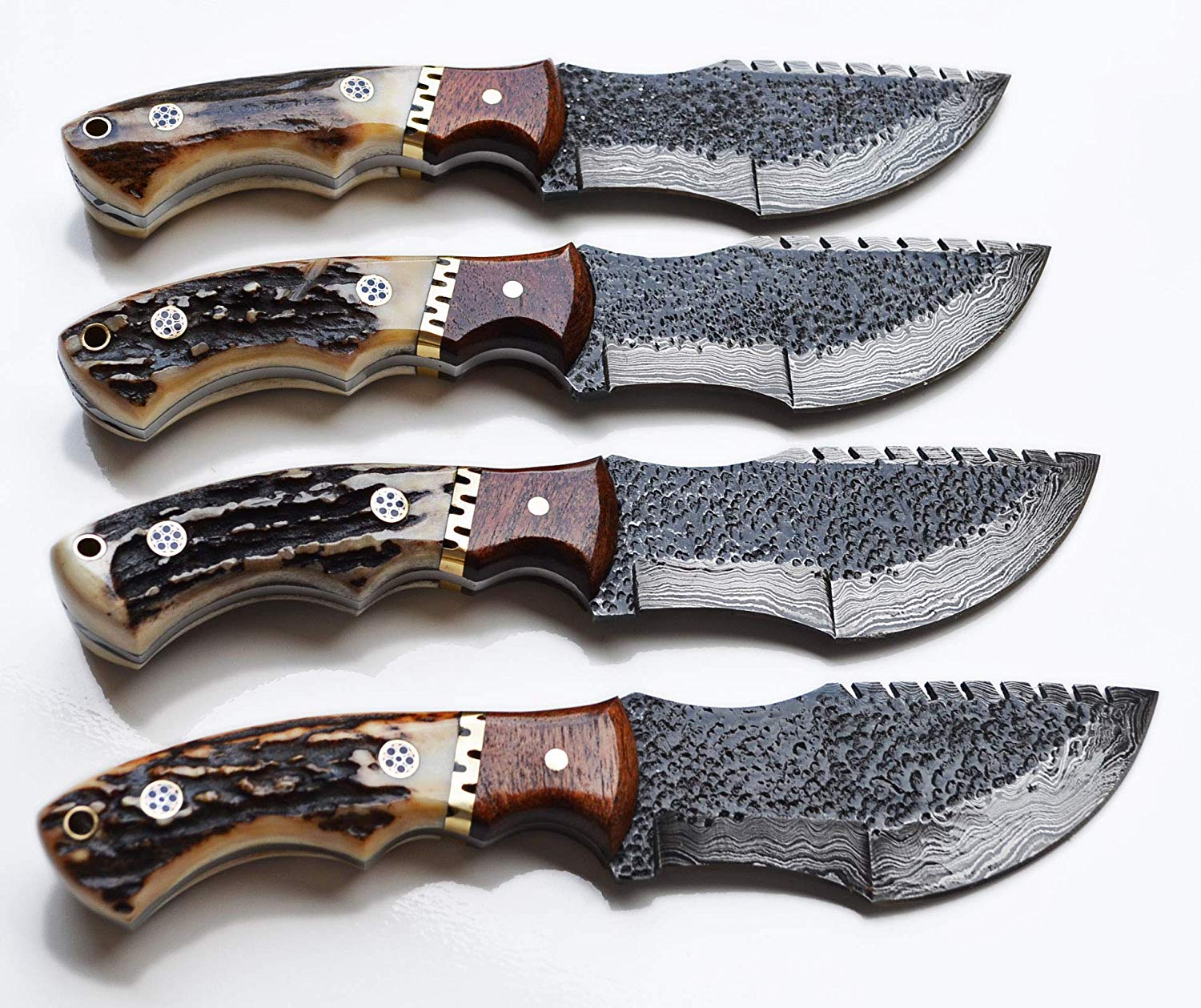 Custom Hand Forged Damascus Steel Tom Brown Tracker Knife - Ideal for Survival, Camping & Tactical Use | KBS Knives - Image 3