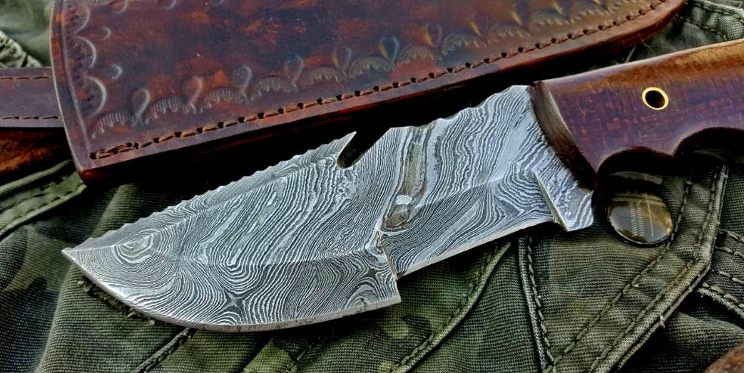 Custom Handcrafted Damascus Steel Tops Tracker Knife - Ideal for Survival, Camping & Tactical Use | KBS Knives - Image 5