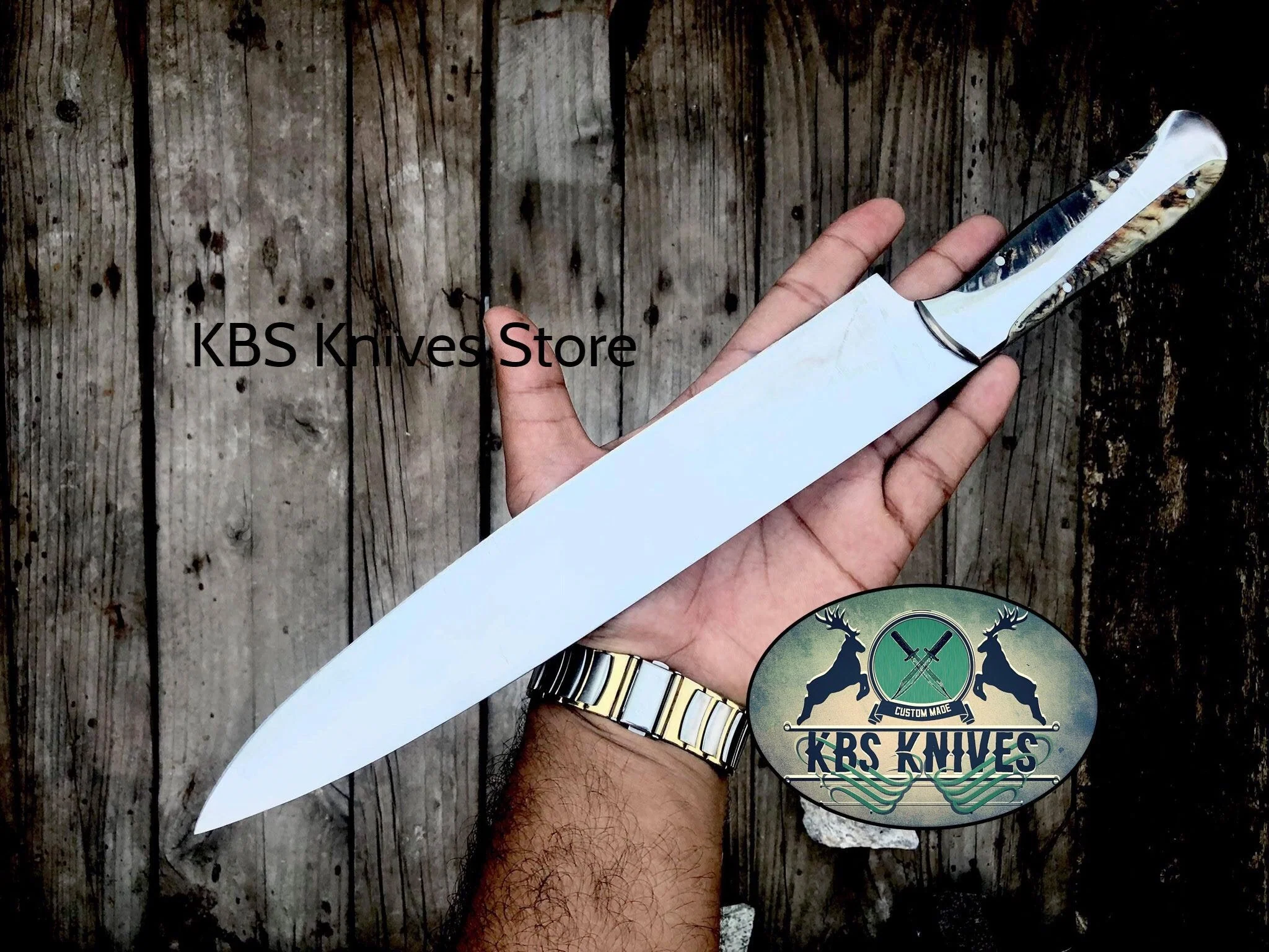 Custom Handmade D2 Stainless steel Chef/Kitchen Knife - Image 2