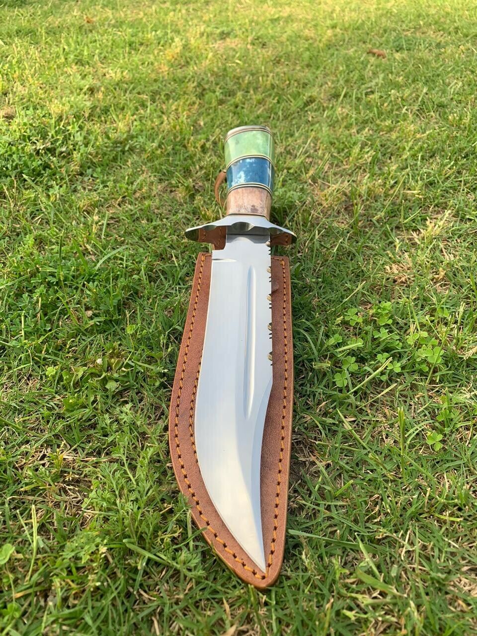 Custom Handmade D2 Tool Steel Hunting Bowie Knife - Image 2