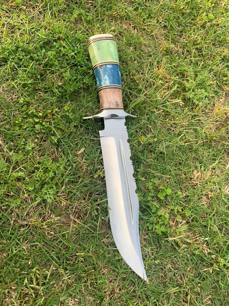 Custom Handmade D2 Tool Steel Hunting Bowie Knife - Image 4