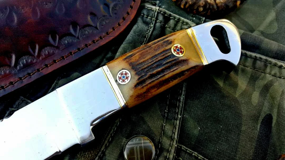 Custom Handmade D2 Tool Steel Hunting Knife - Image 3