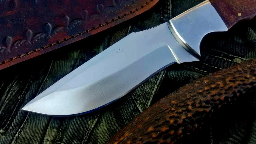 Custom Handmade D2 Tool Steel Hunting Skinning Camping Knife - Image 2