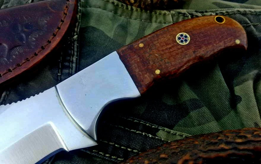 Custom Handmade D2 Tool Steel Hunting Skinning Camping Knife - Image 3