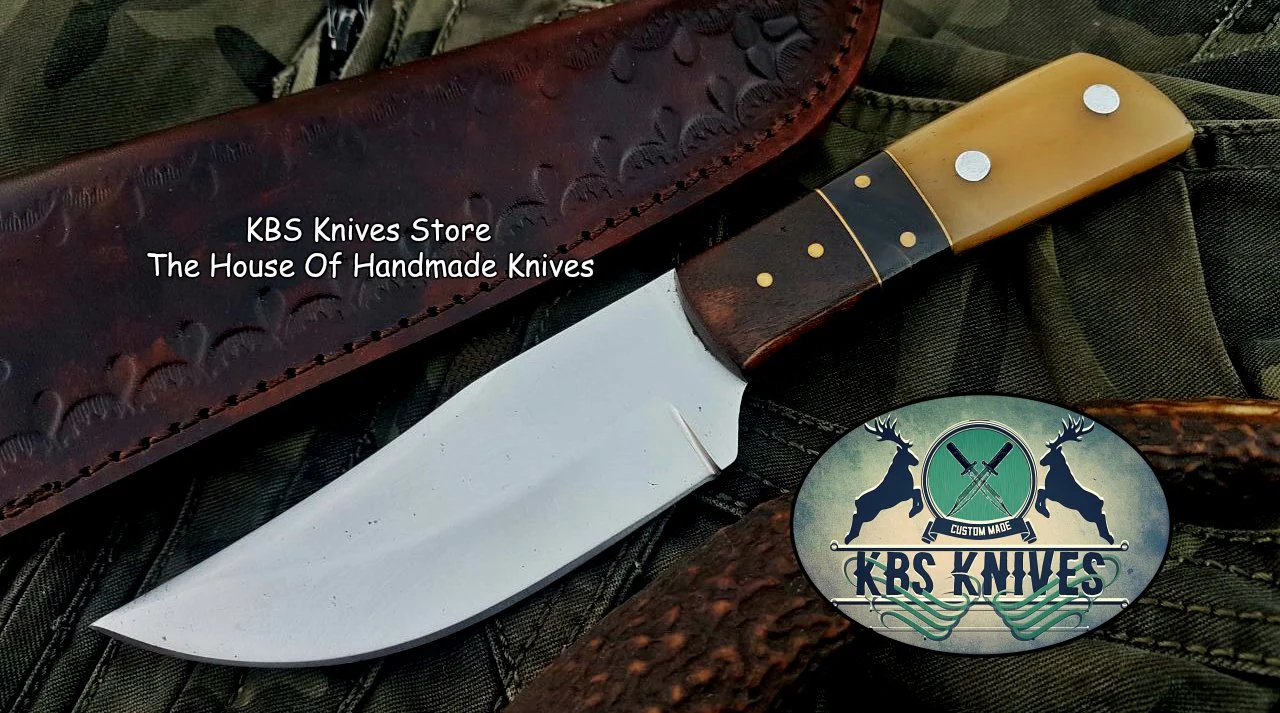 Custom Handmade D2 Tool Steel Hunting Skinning Knife - Image 3