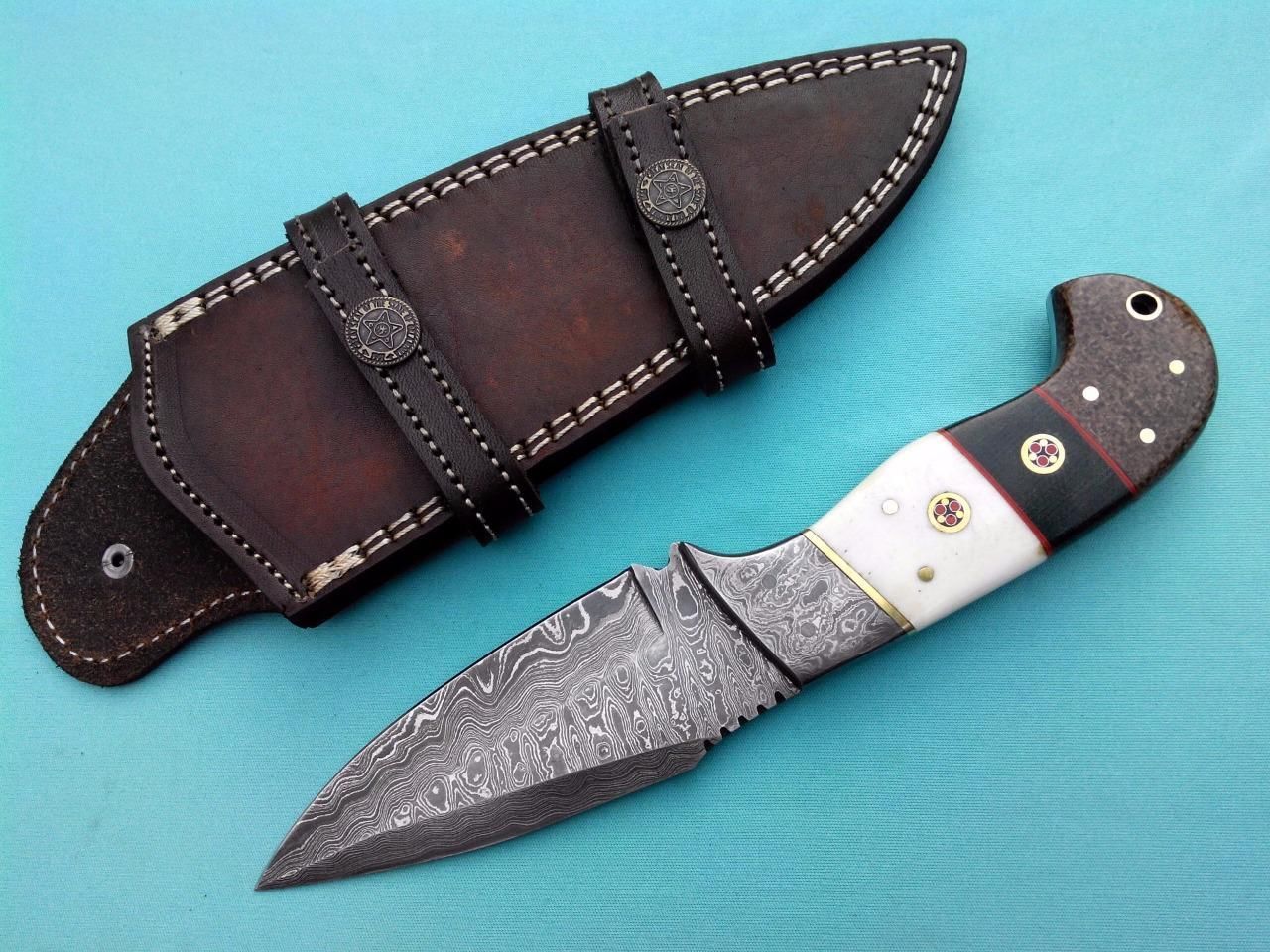 Custom Handmade Damascus Hunter’s Edge Hunting Knife for Precision KBS Knives Store - Image 3