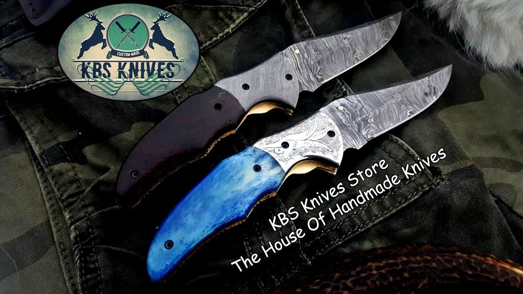 Custom Handmade Damascus Steel Folding Pocket Knives ( Deal ) - Image 4