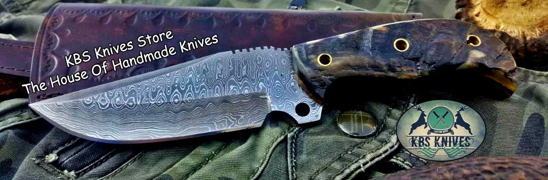 Custom Handmade Damascus Steel Hunting Skinning Camping Knife - Image 3