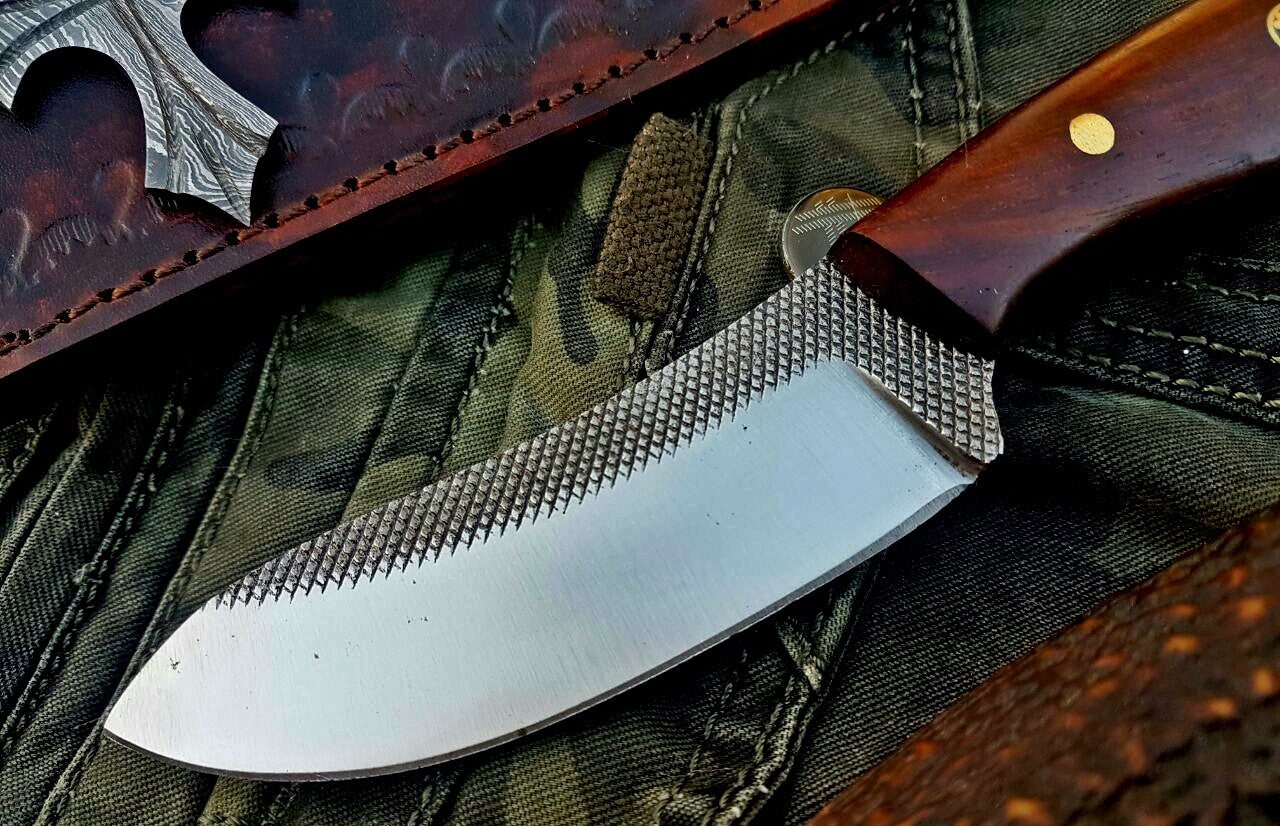Custom Handmade File Tool Steel Hunting Skinning Knife - Image 2