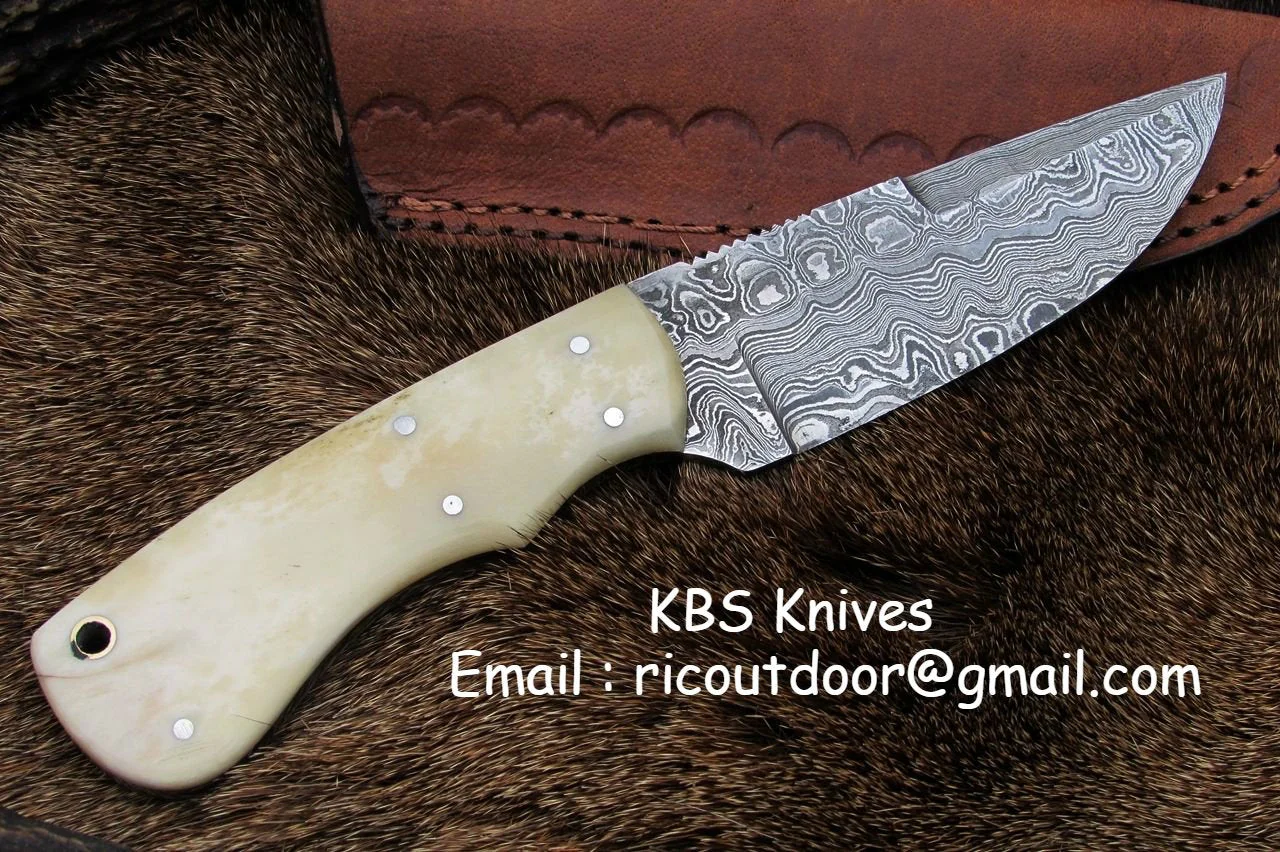 Custom Handmade Fixed Blade Skinning Knife – 8 Inches - Image 2