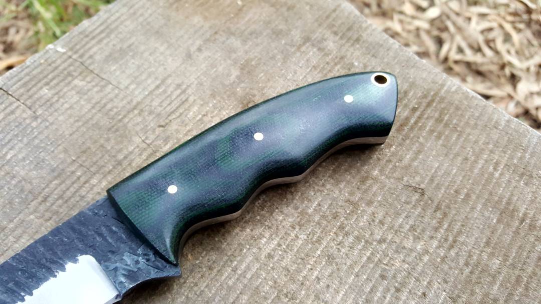 Custom Handmade Hammered 1095 High Carbon Steel Blade Knife - Image 3