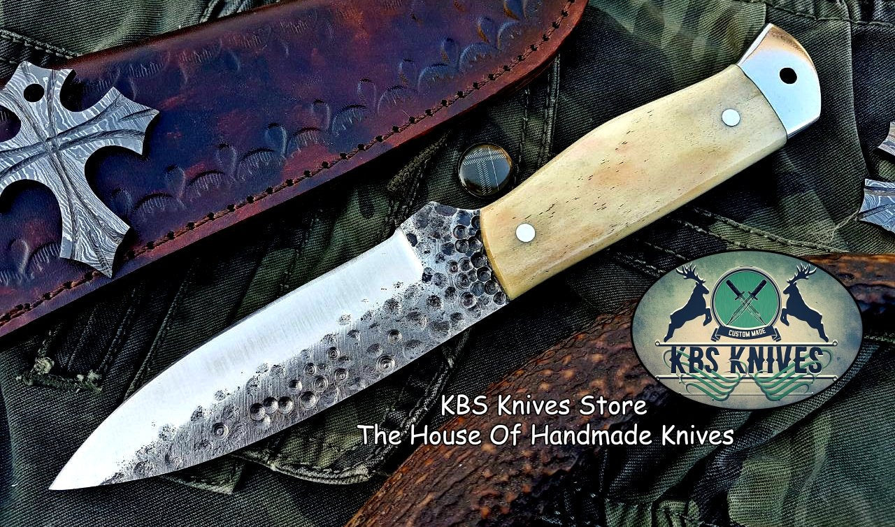 Custom Handmade Hand Forged 1095 High Carbon Steel Hunting Camping Knife - Image 4