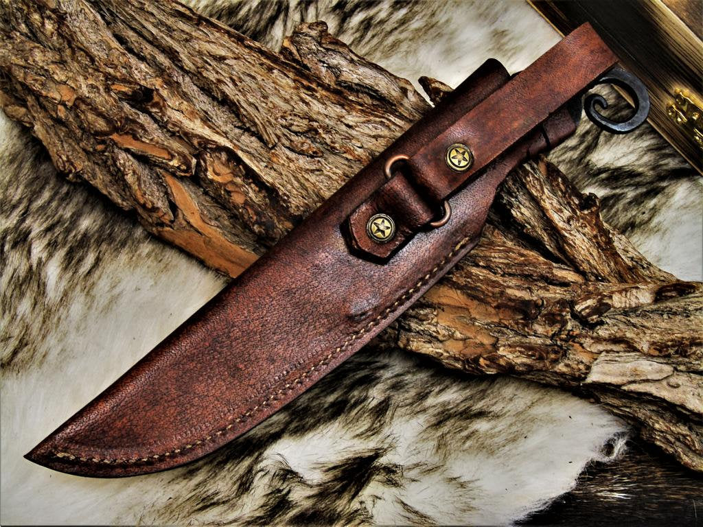 Custom Handmade Hand Forged Carbon Steel Hunting Skinning Knife - Image 3
