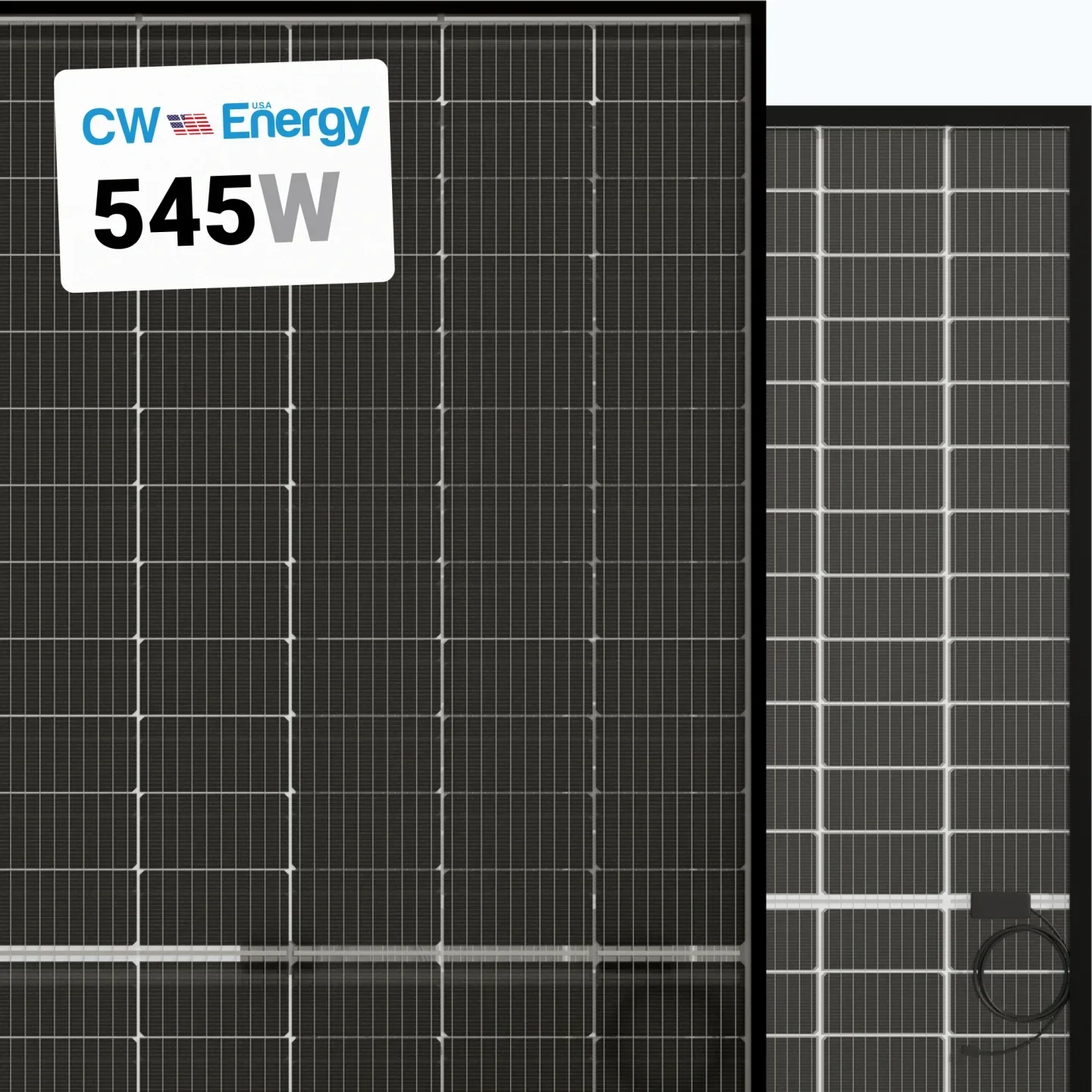 CW Energy 545W Bifacial Solar Panels | Up to 710W Bifacial Gain| CWT545-144PMB10 (Black) - Image 2