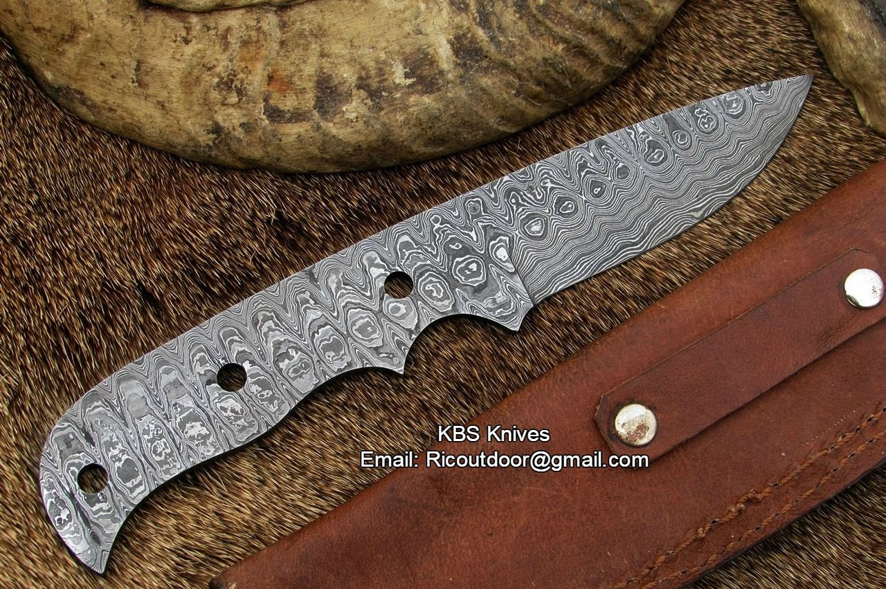 Damascus Blank Blade - Image 3
