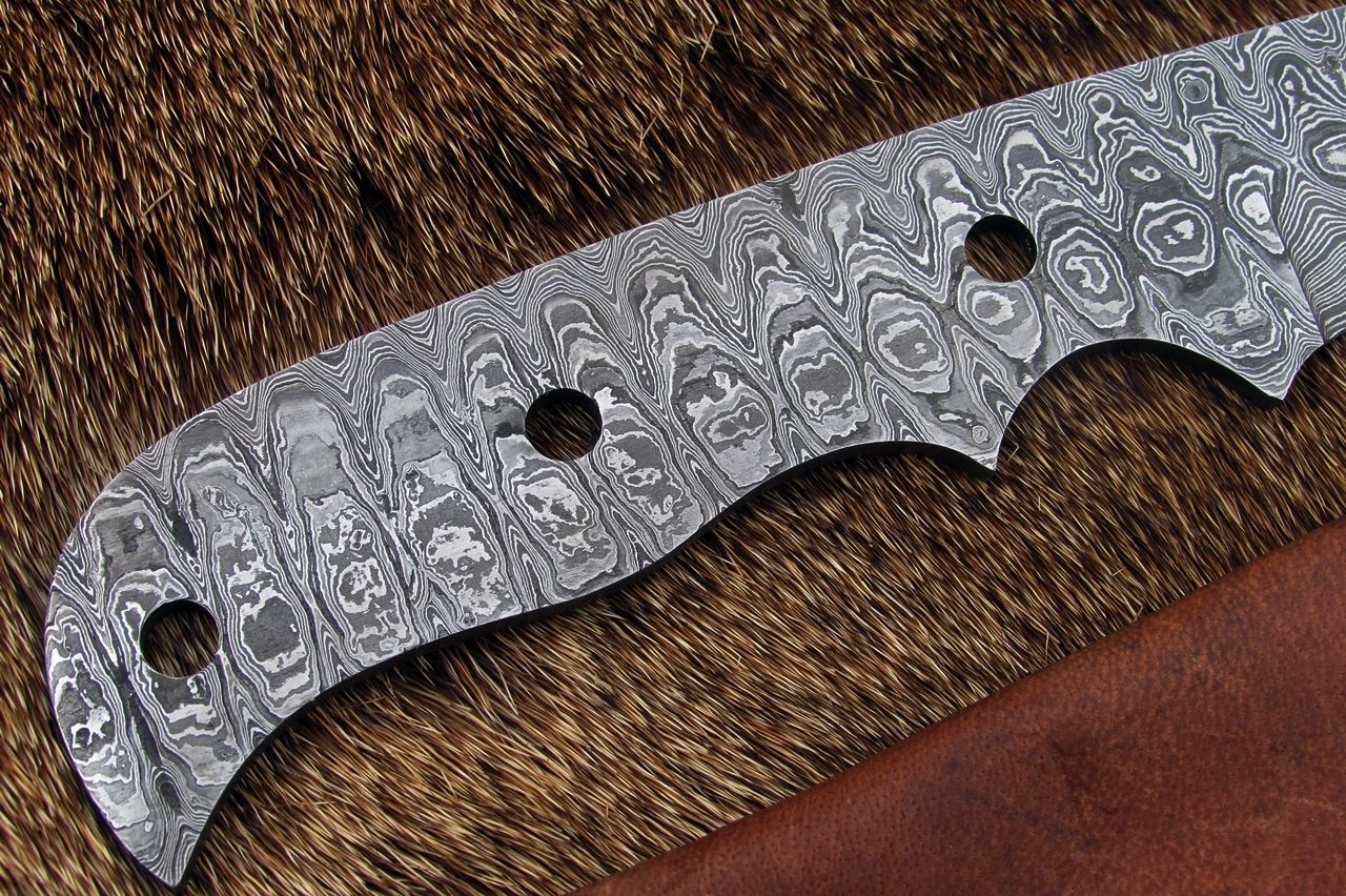 Damascus Blank Blade - Image 4