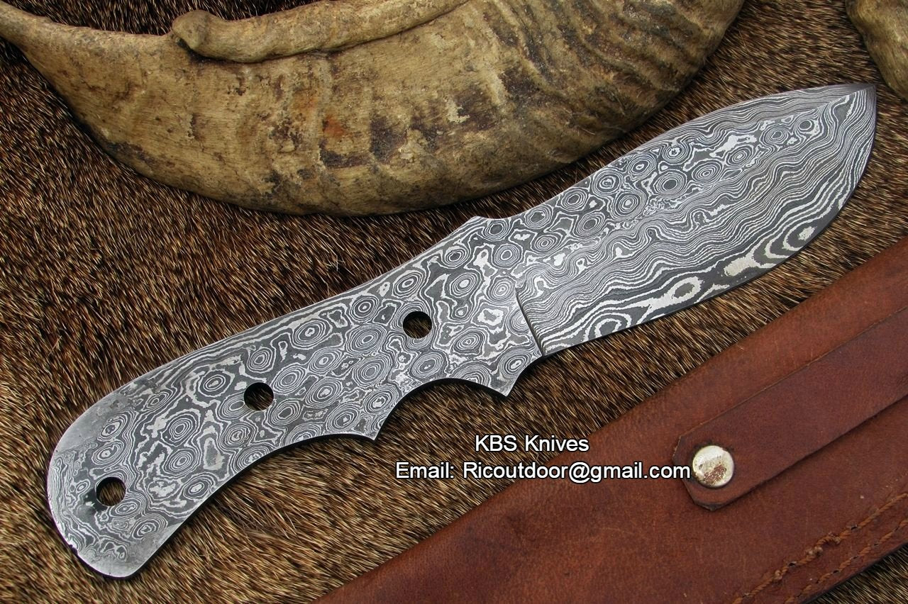 Damascus Blank Blade - Image 4