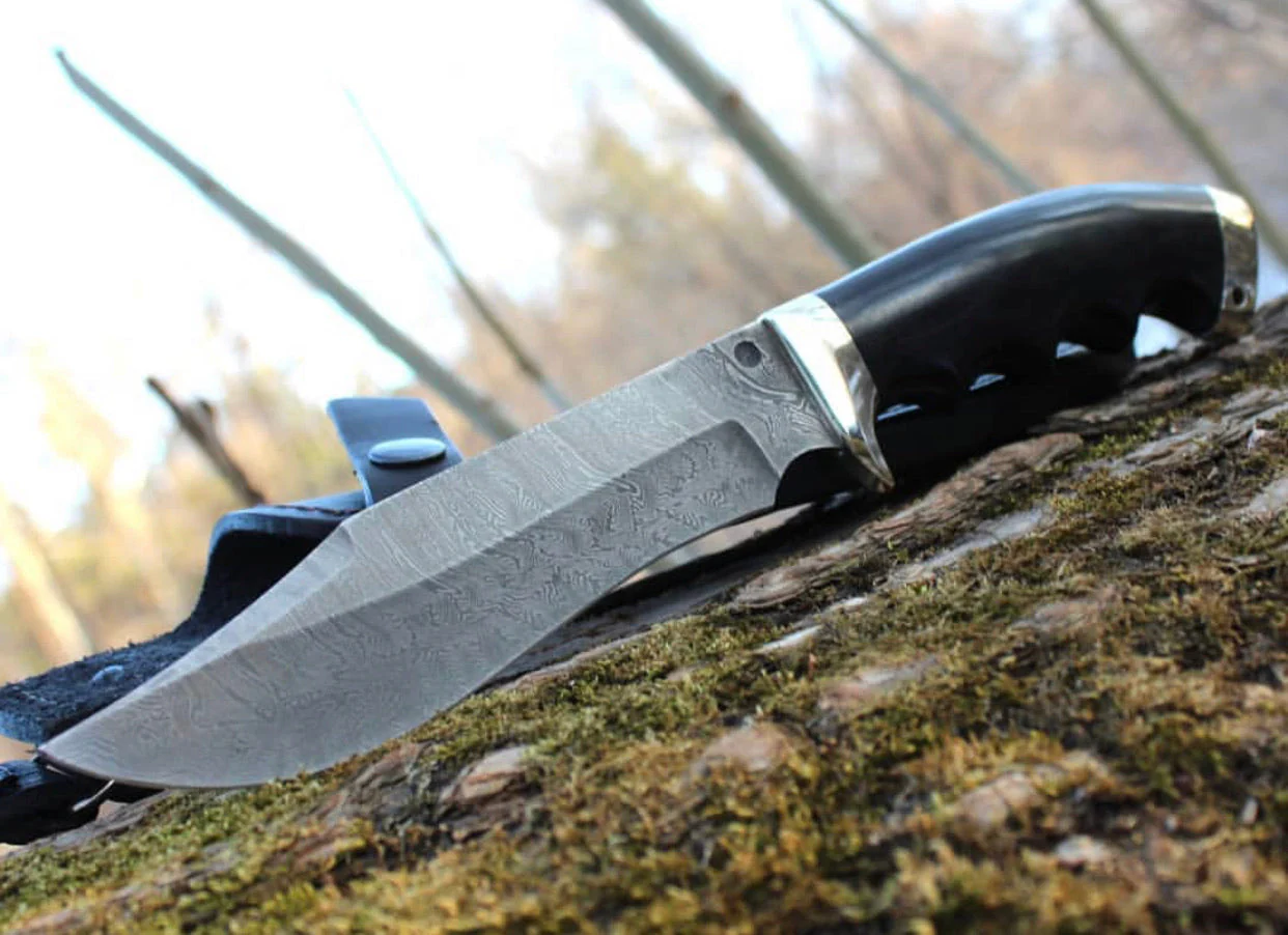 Damascus Bowie Knife - Image 3