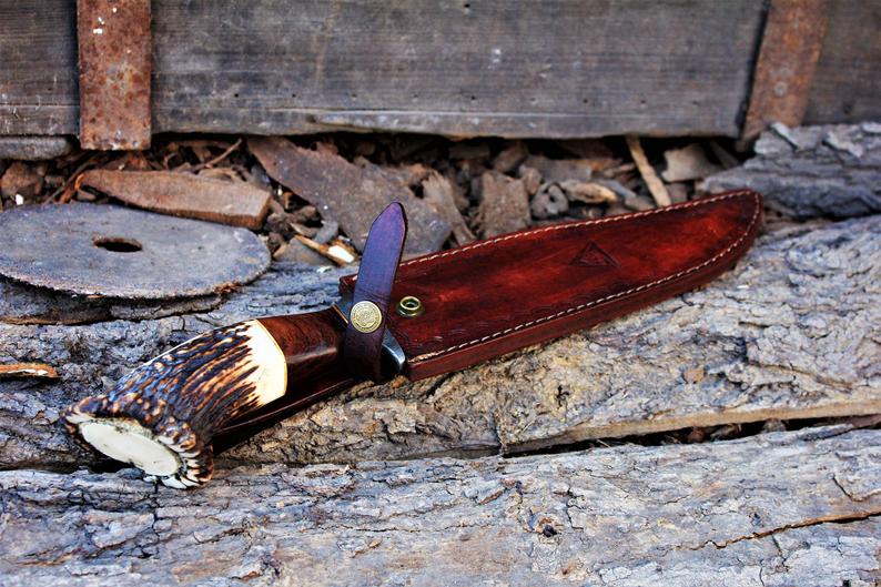 Damascus Bowie Knife - Image 2