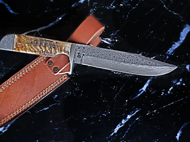 Damascus Bowie Knife - Image 2