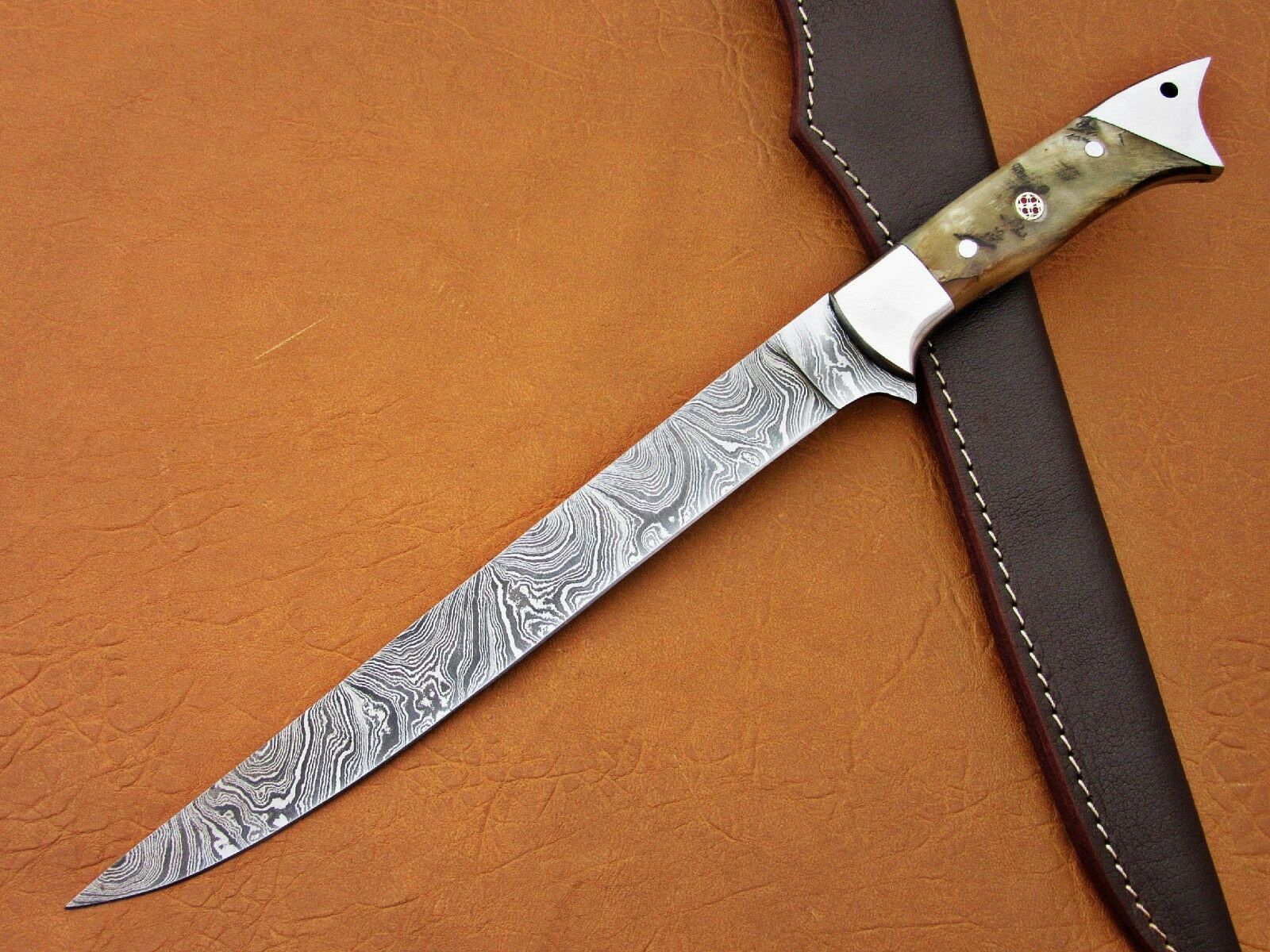 Damascus Flexible Blade Fillet Knife - Image 2
