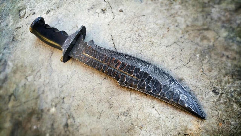 DAMASCUS FORGED BOWIE KNIFE - Image 3