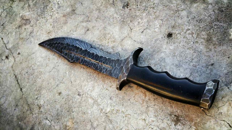 DAMASCUS FORGED BOWIE KNIFE - Image 5