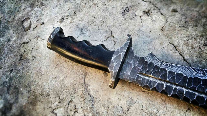 DAMASCUS FORGED BOWIE KNIFE - Image 6