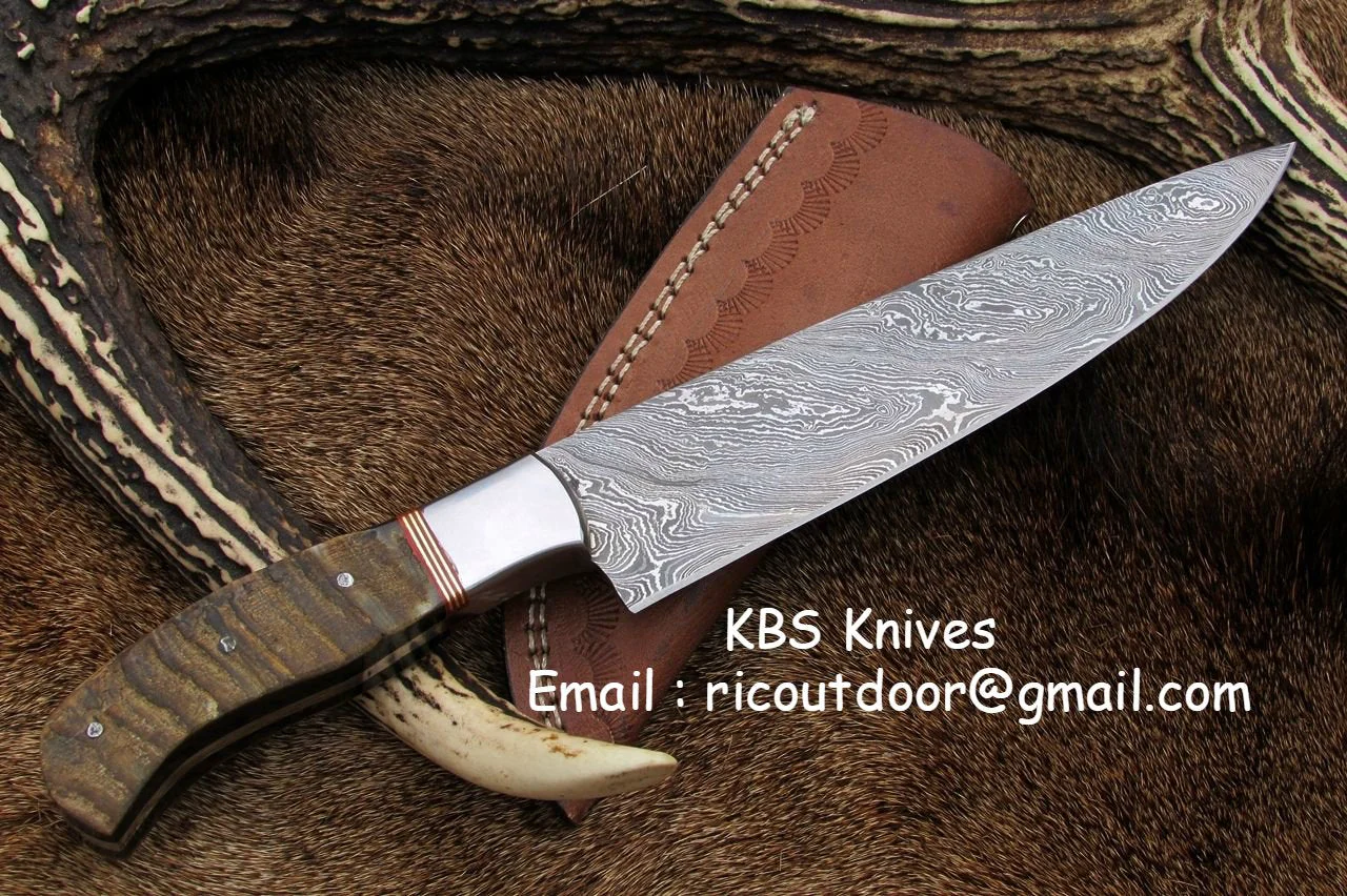 Damascus Hand Made Chef Knife - Image 2