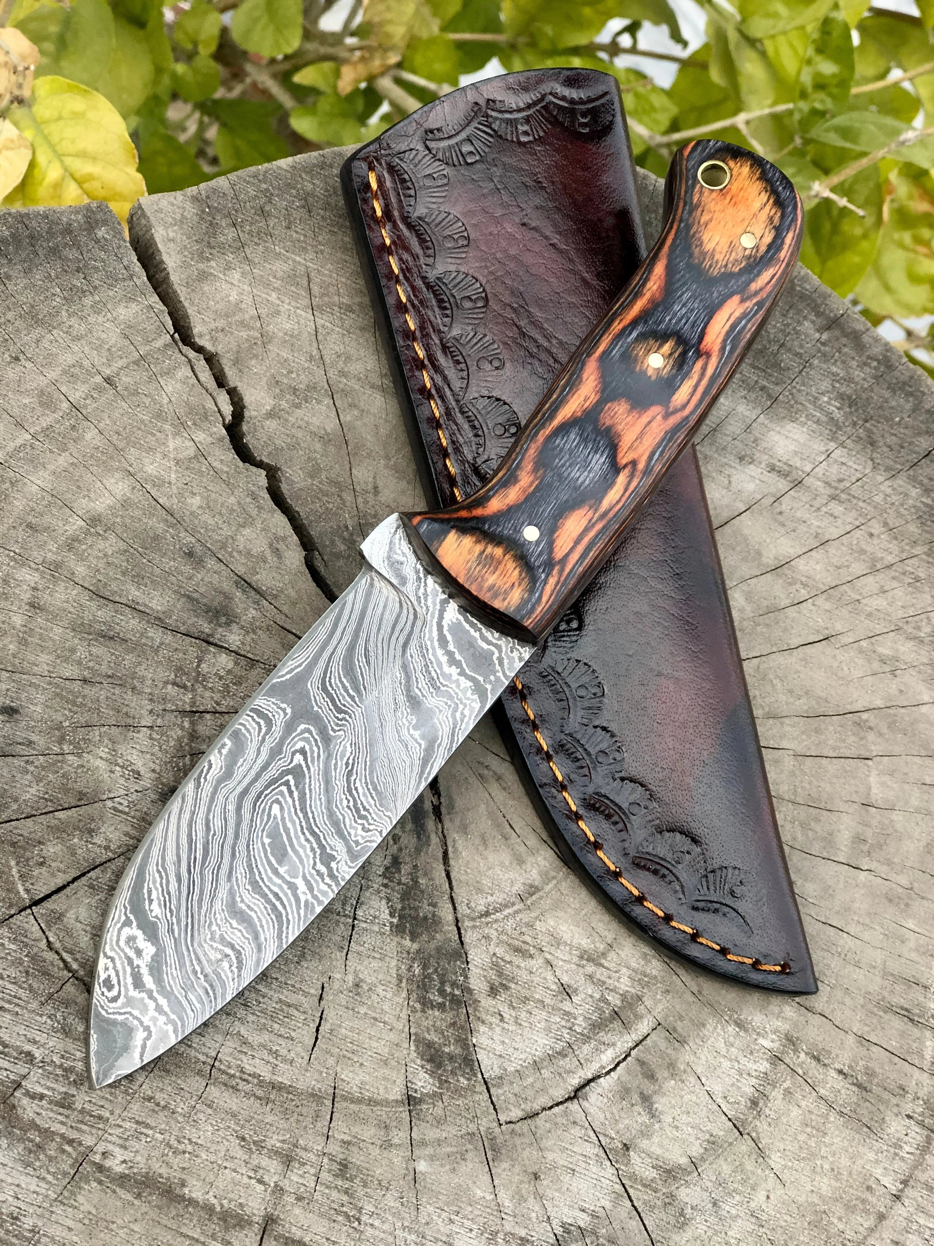 Damascus Steel Bushcraft Knife - Image 2