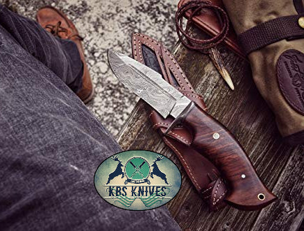 Damascus Steel Hunter Knife - Image 3