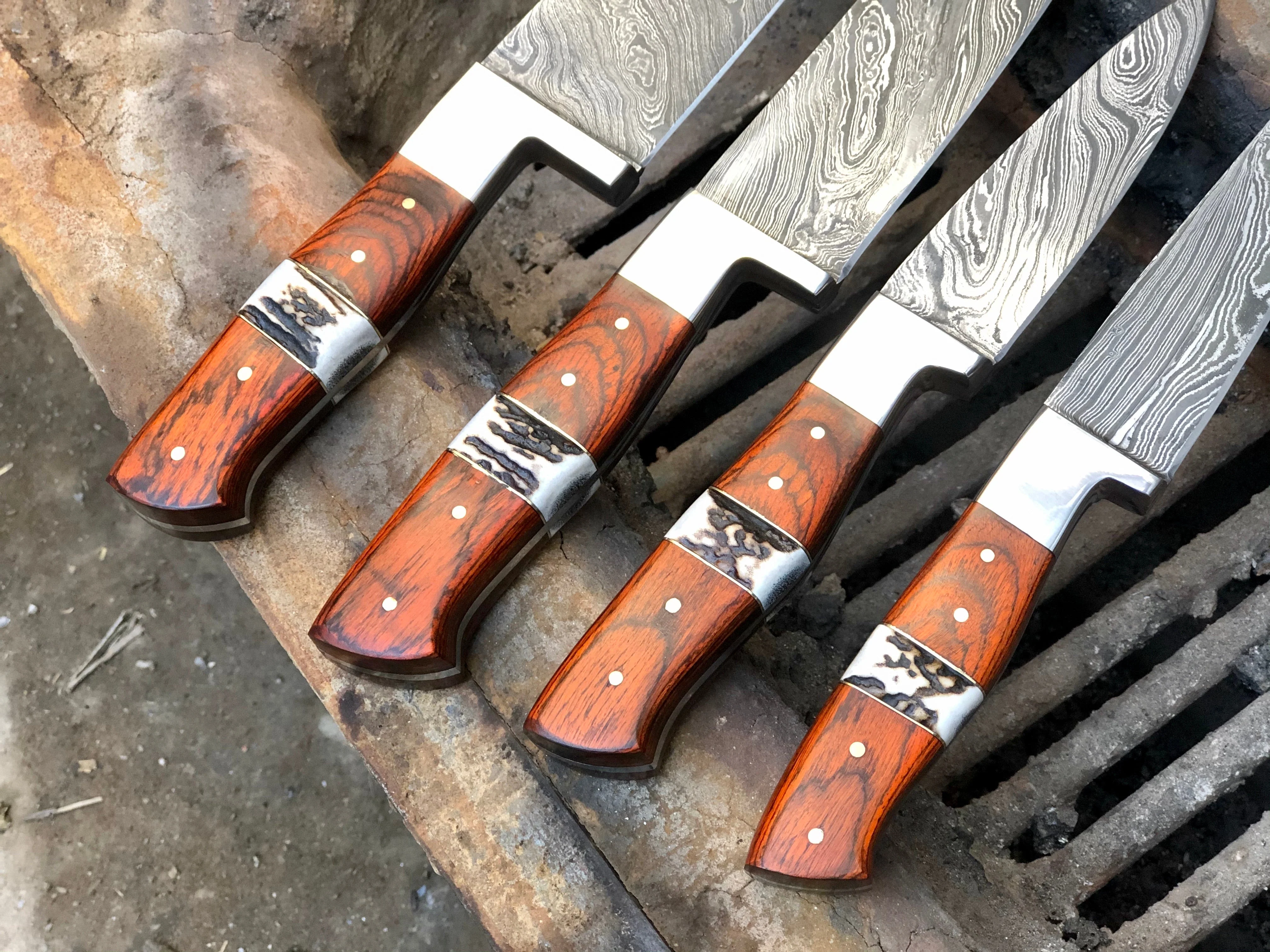 Damascus Steel Kitchen Knives Set - Image 2