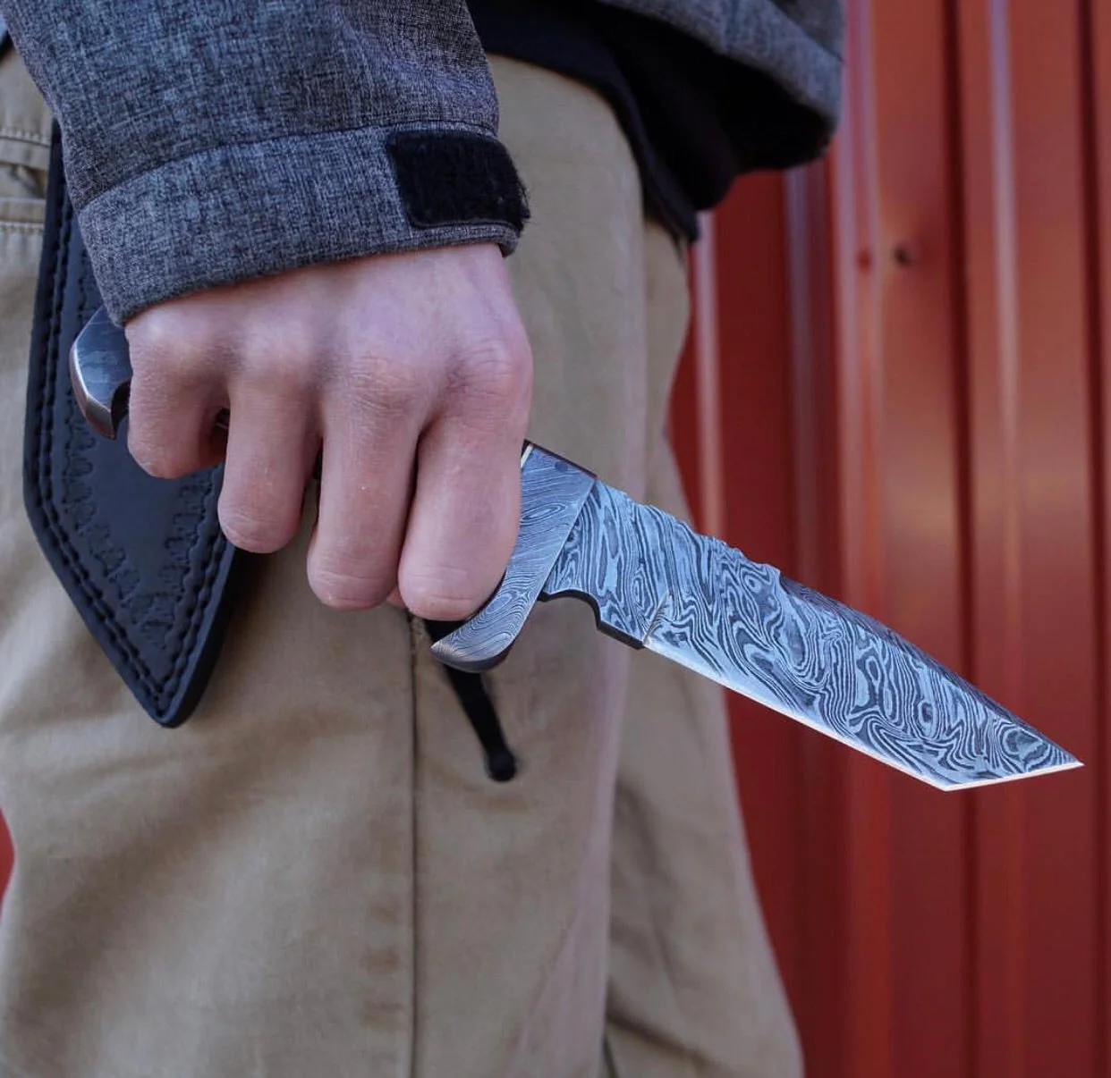 Damascus Tanto Knife - Image 2