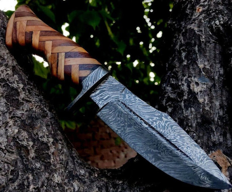 Damascus Wild Hunter Knife - Image 3