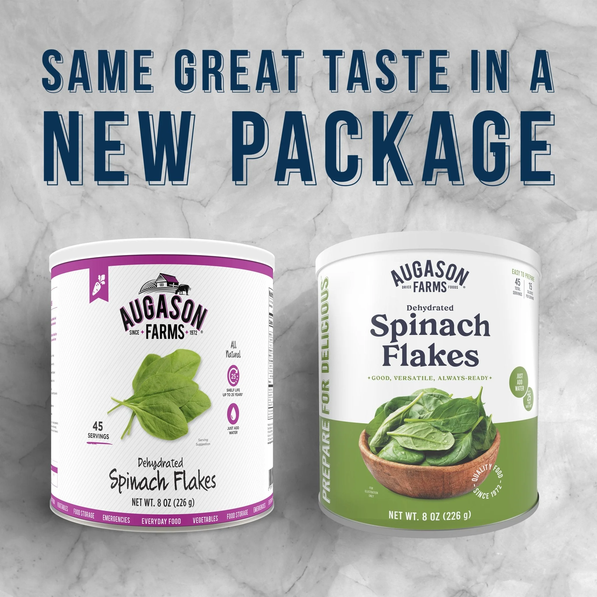 Dehydrated Spinach Flakes Can, 45 Servings - Image 4