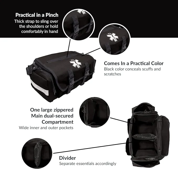Deluxe EMT Trauma Kit - Fully Stocked First Responder Bag - Image 18