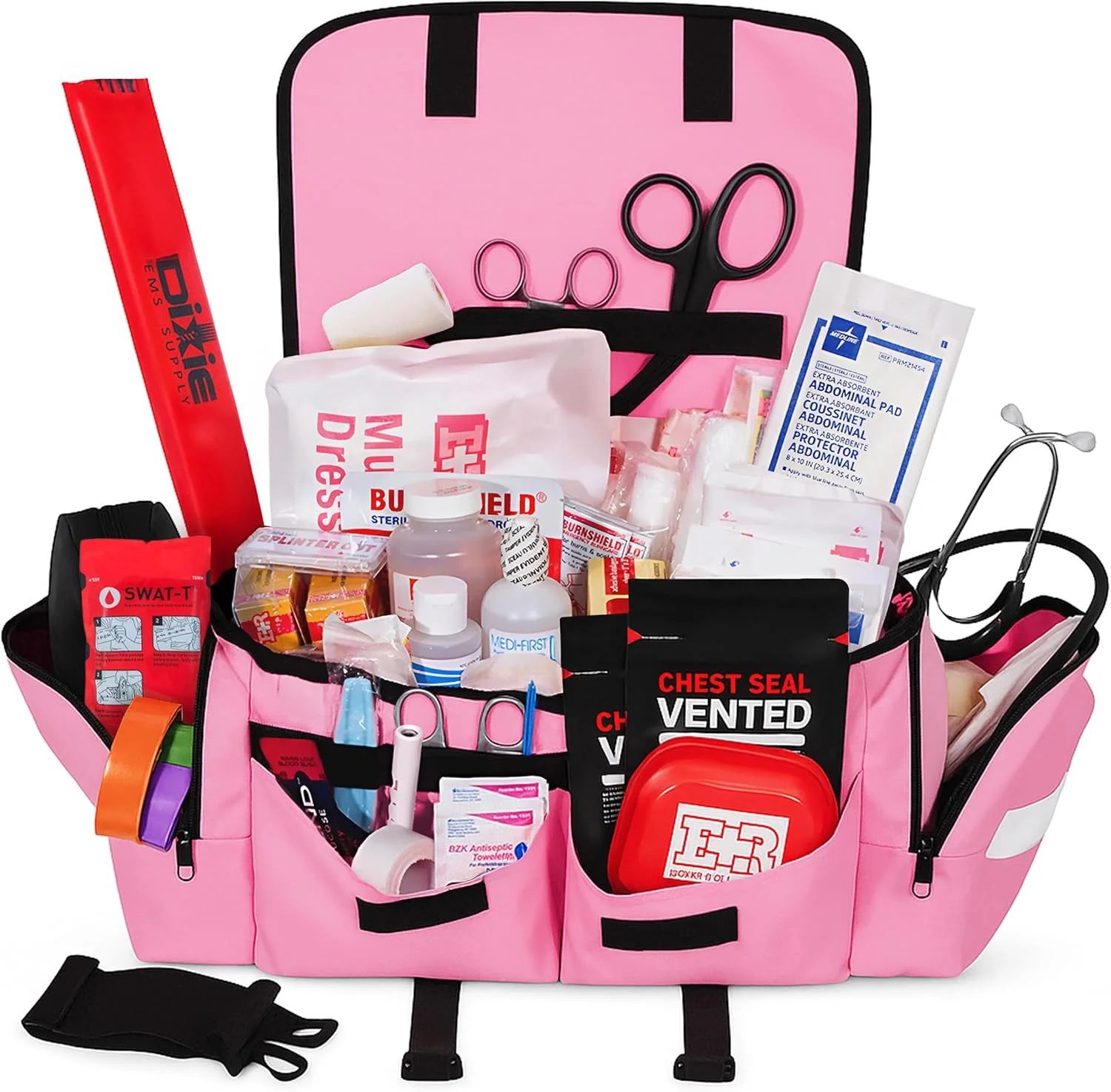 Deluxe EMT Trauma Kit - Fully Stocked First Responder Bag - Image 22