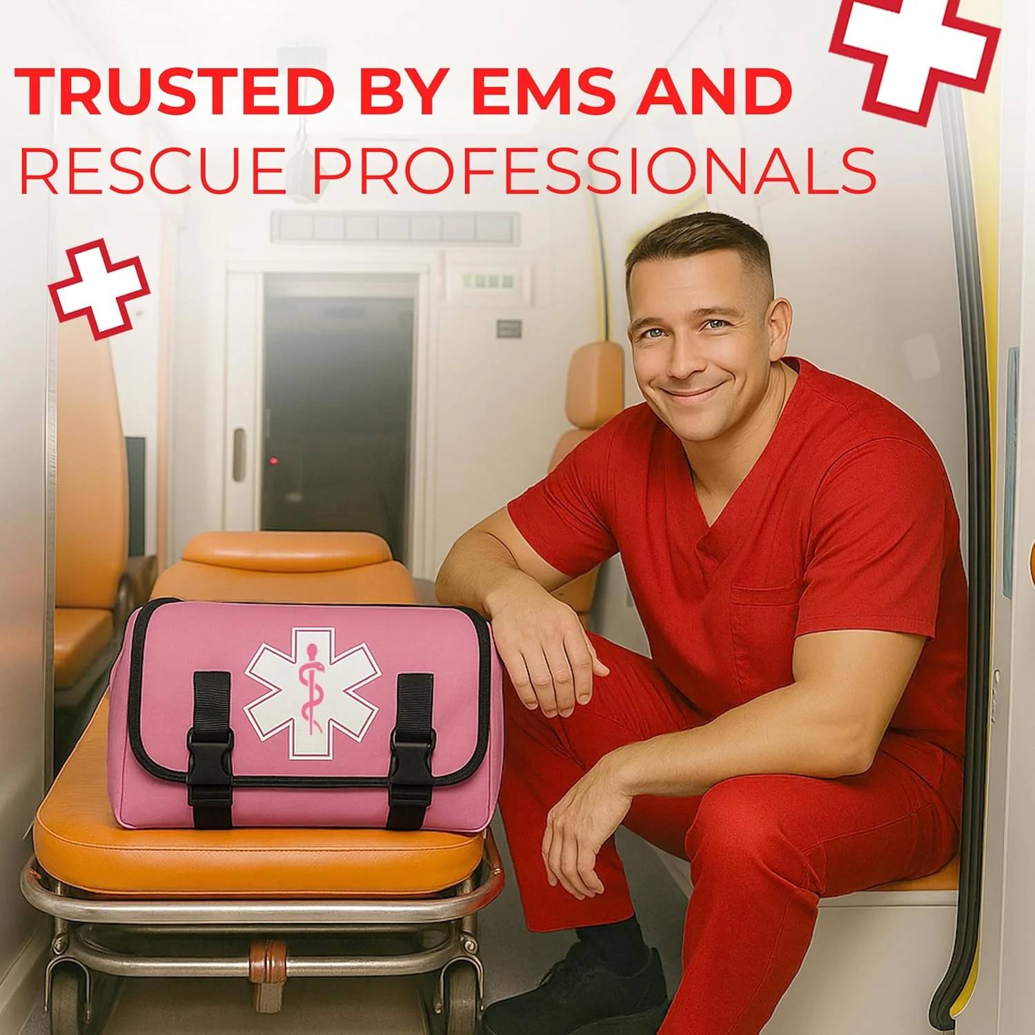 Deluxe EMT Trauma Kit - Fully Stocked First Responder Bag - Image 27