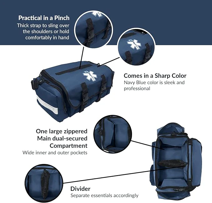 Deluxe EMT Trauma Kit - Fully Stocked First Responder Bag - Image 8