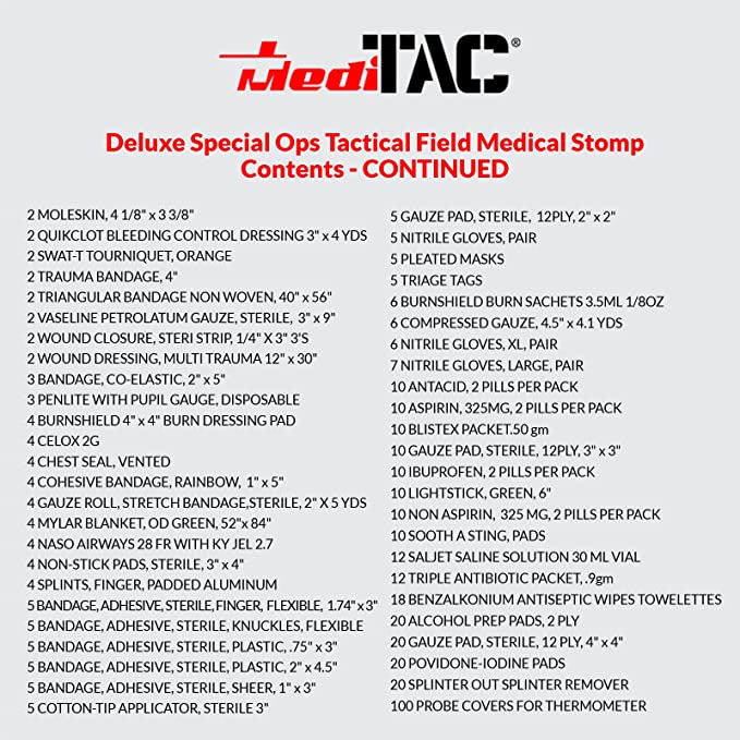 Deluxe Tactical Medical Kit with CAT Tourniquet & Bleeding Control - Image 3